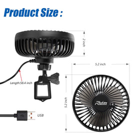 Roykaw golf cart fan operates with low noise during rides