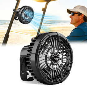 Roykaw golf cart fan mounted bracket for secure, quick setup.