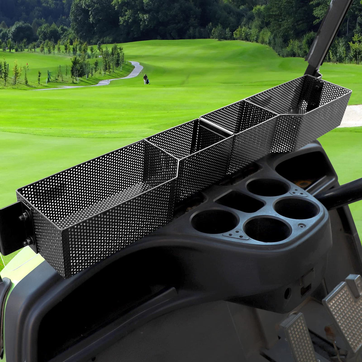 Roykaw golf cart front basket assembly for Yamaha G29