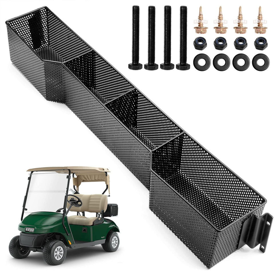 Roykaw front inner basket tray assembly provides stable storage on EZGO TXT