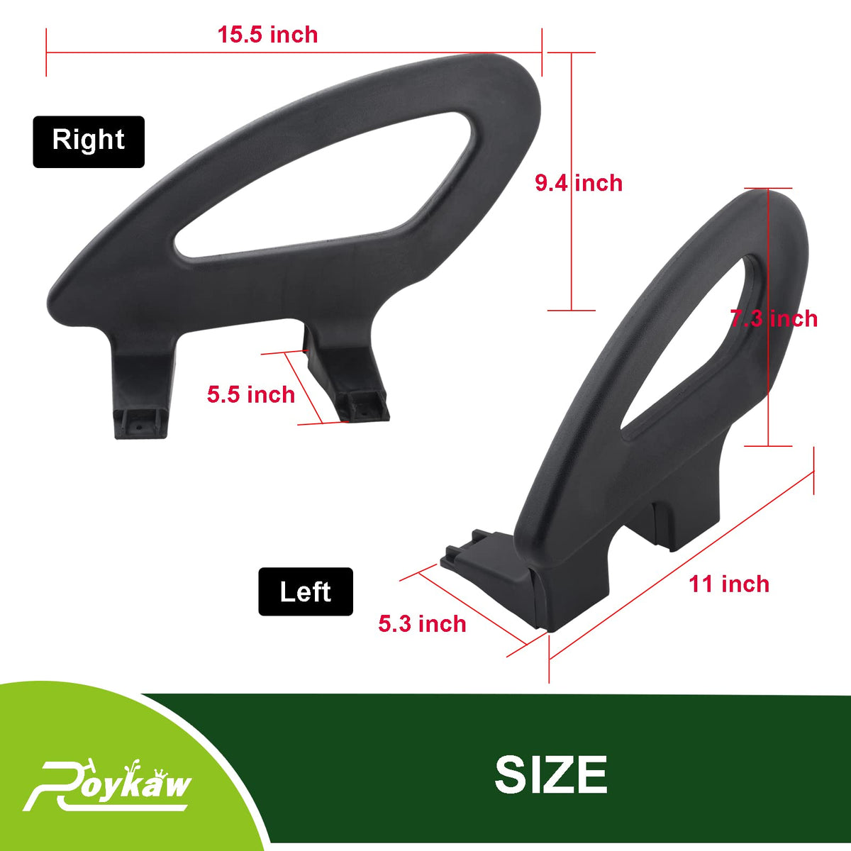 Roykaw hip restraint armrest screws included for easy DIY installation