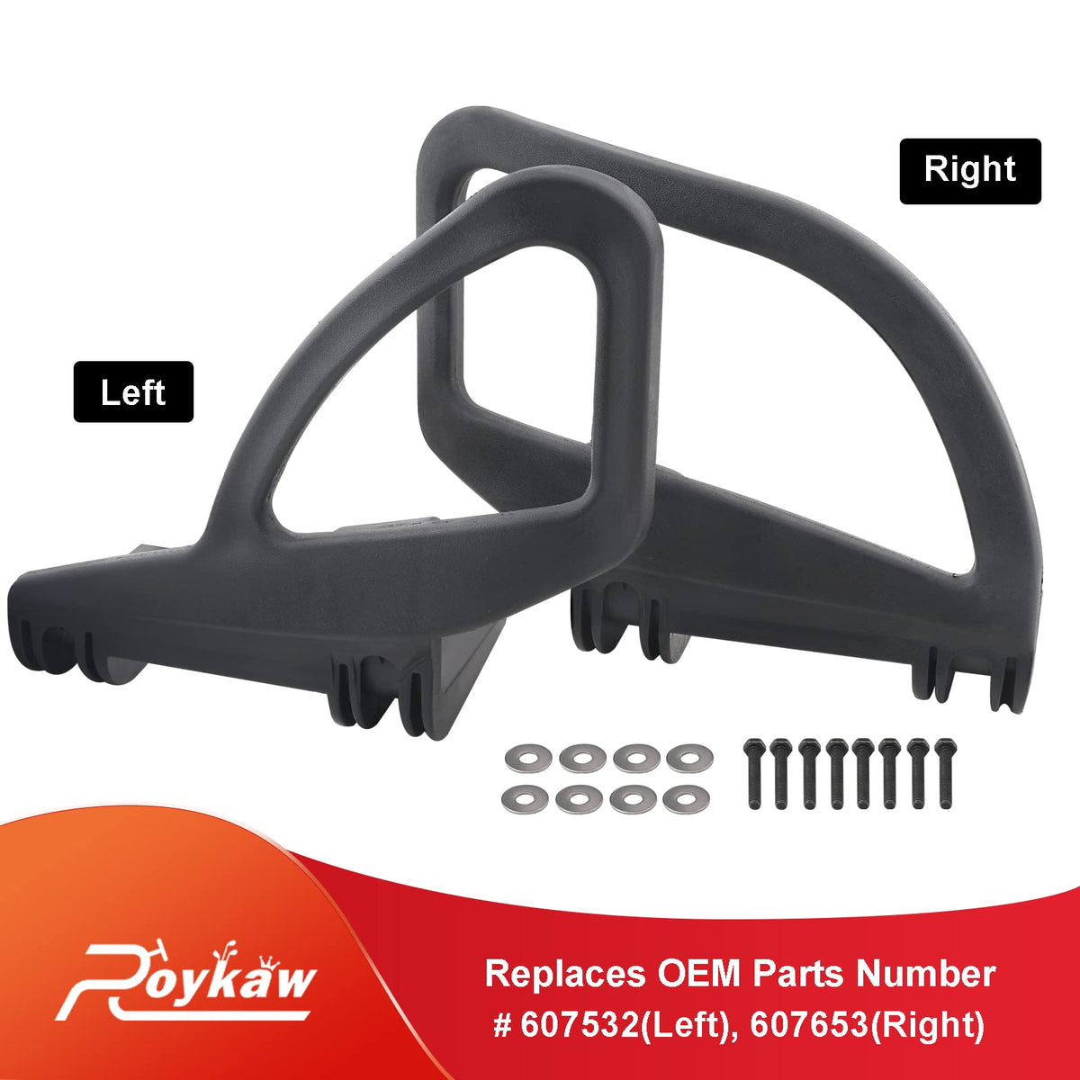 Roykaw passenger side hip restraint for EZGO RXV ensures secure ride