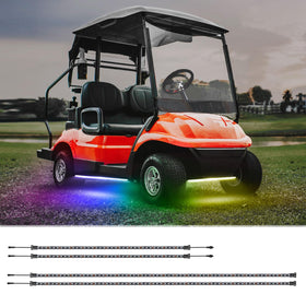 Roykaw golf cart underbody LED strip glow for night visibility and style