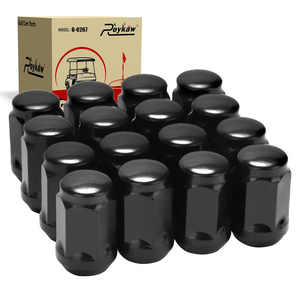 Roykaw lug nuts for EZGO/Club Car in package ready for replacement