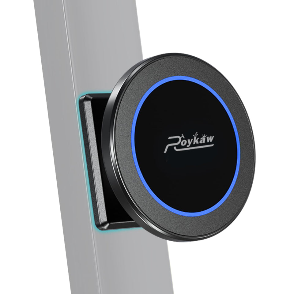 Roykaw golf cart magnetic phone holder front view showing secure MagSafe compatibility