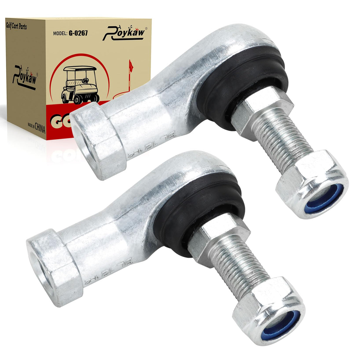 Roykaw outer tie rod end left with nut for Yamaha G22 compatibility