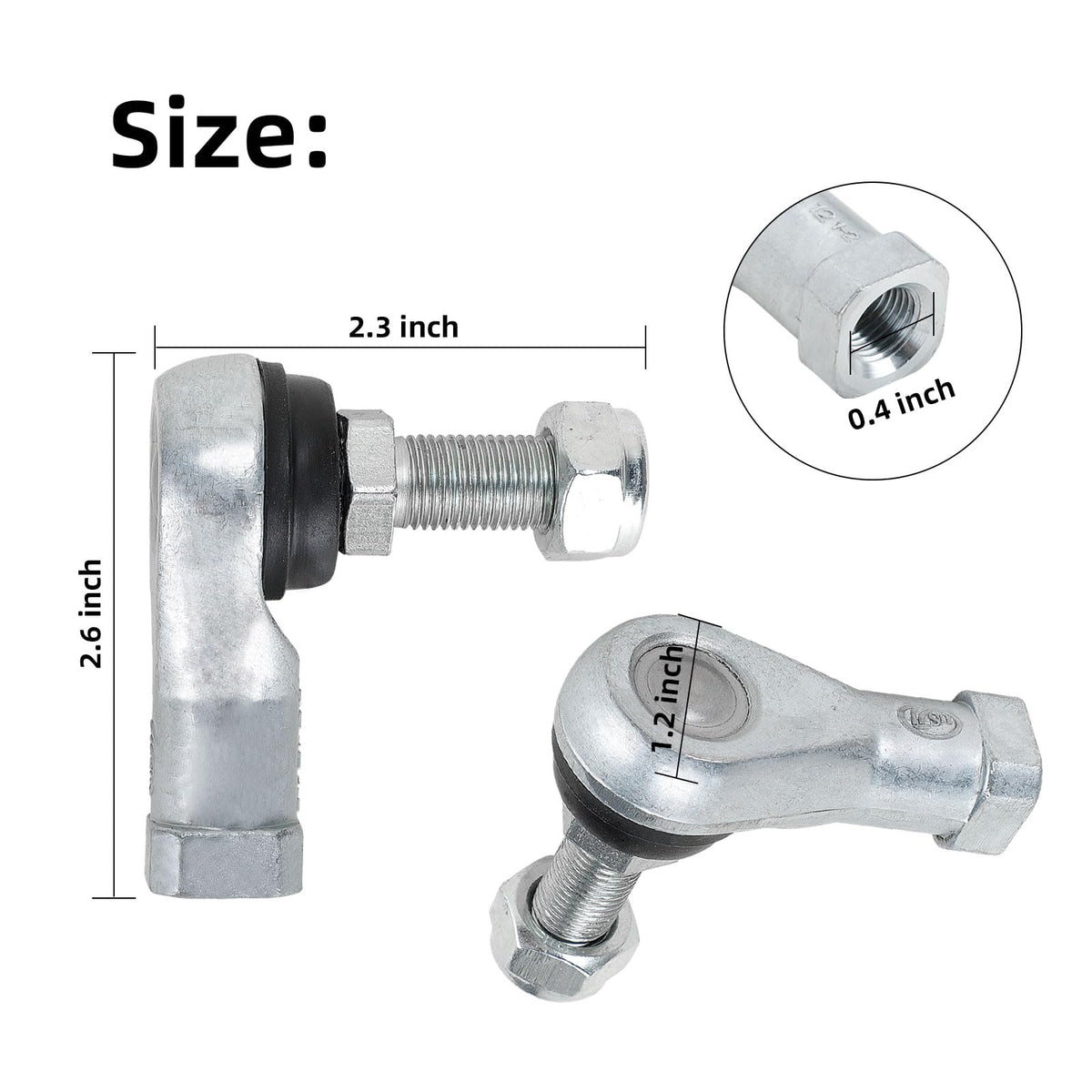 Roykaw outer tie rod end right compatible with Yamaha G27 models