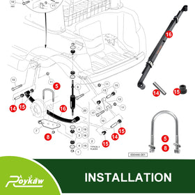 Roykaw packaging box showing complete installation kit contents