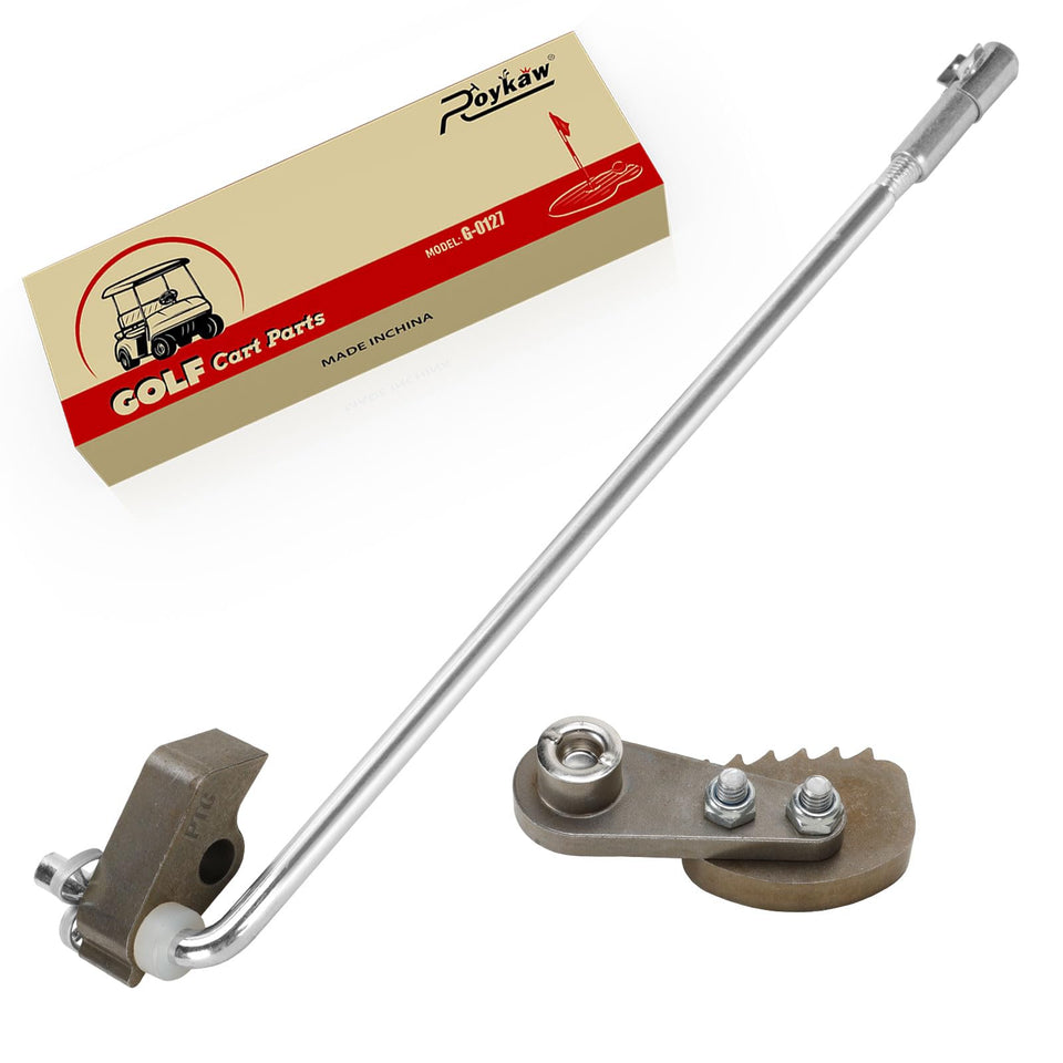 Roykaw park brake latch kit front view highlights durable alloy steel for durability.