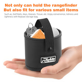 Roykaw golf-cart pouch with secure dual-strap design during play