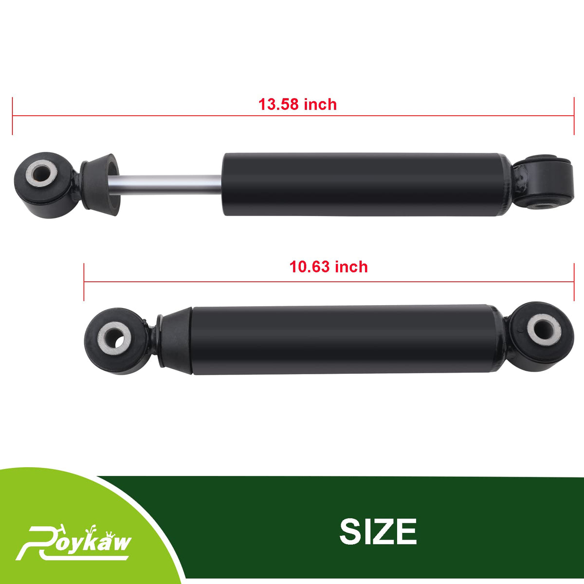 Roykaw golf cart rear suspension shocks on EZGO RXV
