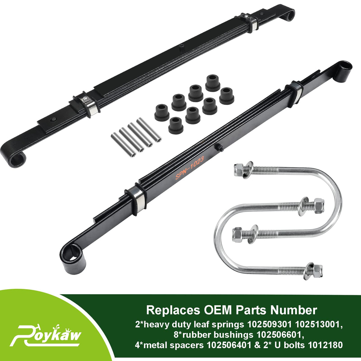 Roykaw rubber bushings provide smoother, quieter operation