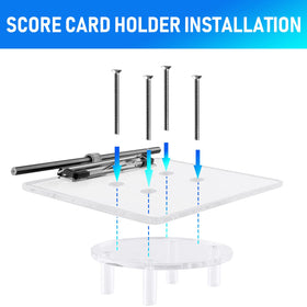 Roykaw pencil holder keeps pencil within reach during rounds.