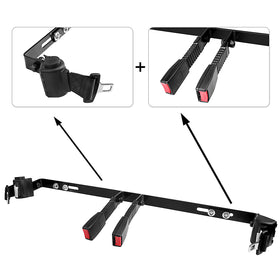 Roykaw bracket kit back view highlights center design for strong, screw-free installation.