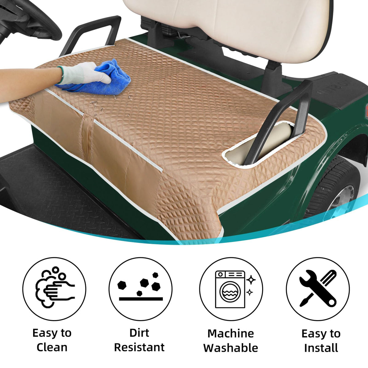Roykaw seat blanket includes four pockets for quick-access essentials.
