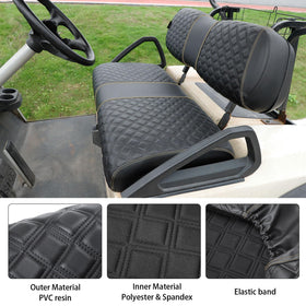 Roykaw seat cover kit installed on Club Car DS.
