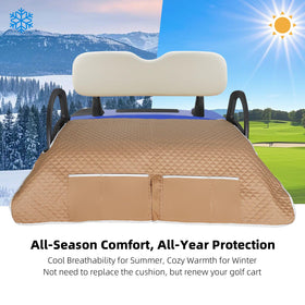 Roykaw seat cover with non-slip bottom stays in place during drives.