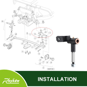 Roykaw installation guide image illustrates step-by-step spindle mounting.