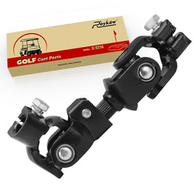 Roykaw steering knuckle front view showing durable steel build for DS carts