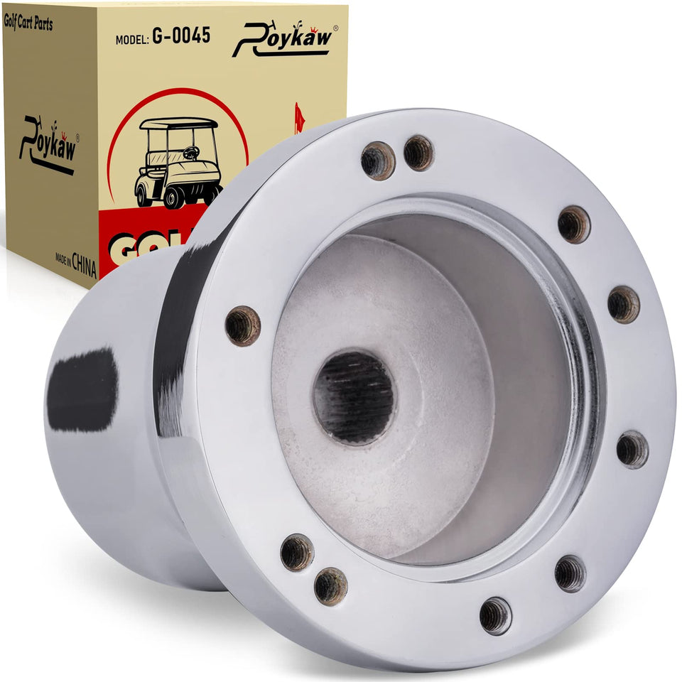 Roykaw steering wheel adapter for Yamaha G1-G29 enhances fit and style.