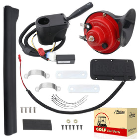 Roykaw golf cart turn signal kit with horn button for safer street signaling.