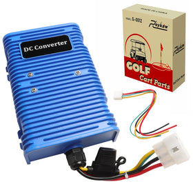 Roykaw golf cart voltage reducer 36v to 12v powers 12V accessories reliably