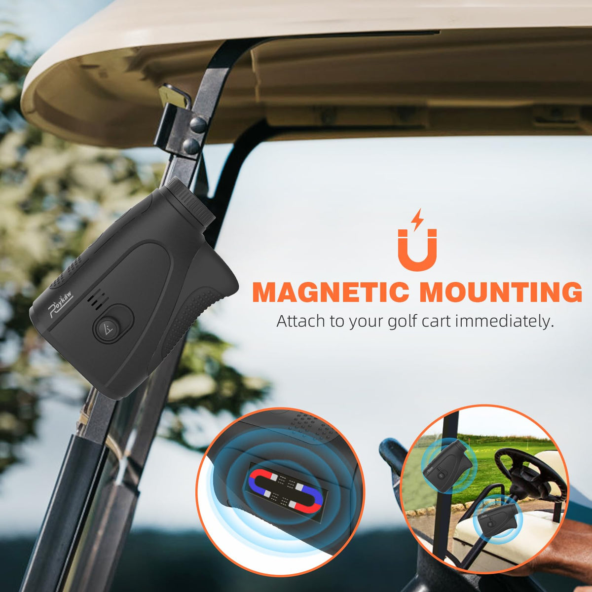 Roykaw rangefinder 1s lock ensures quick target capture with tactile feedback