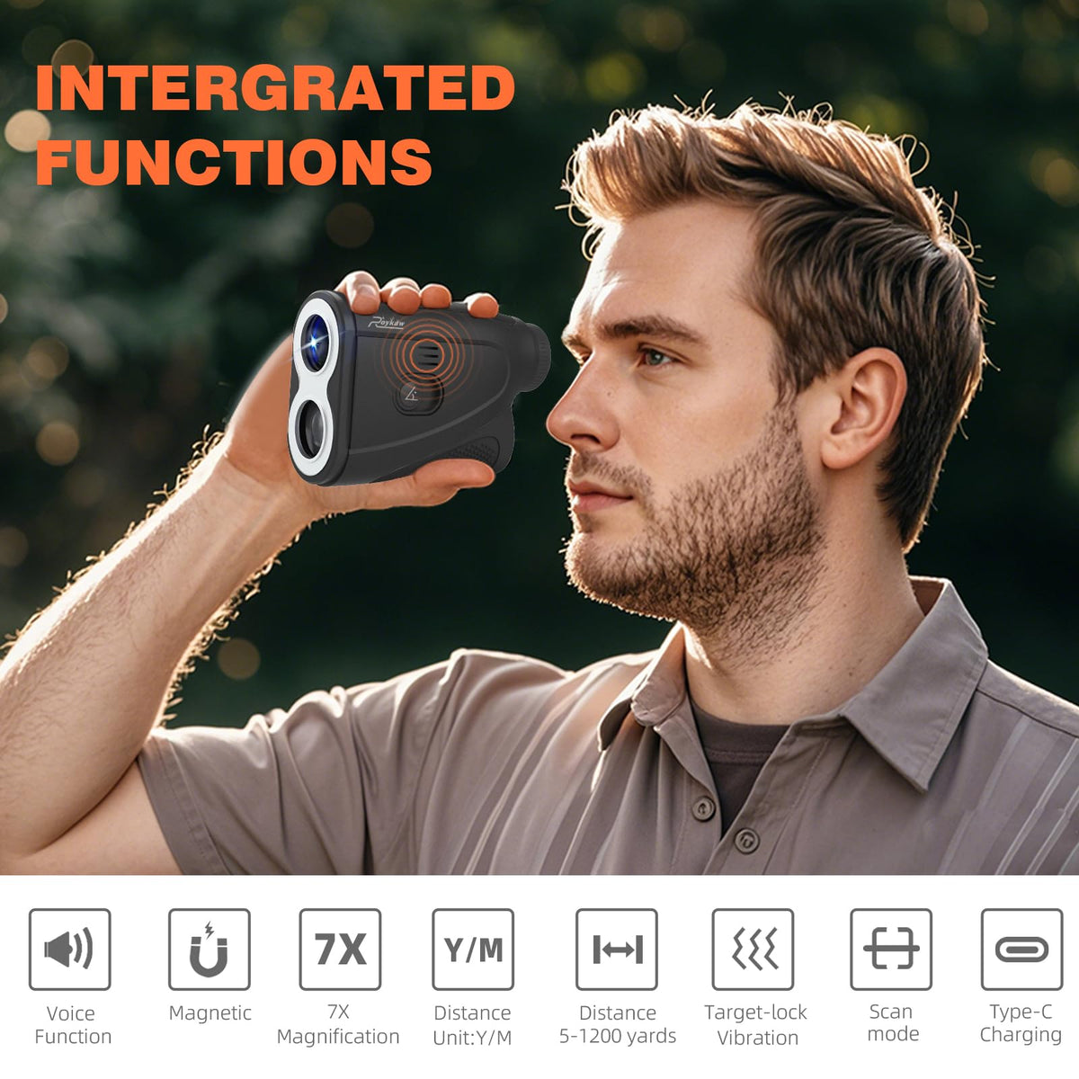 Roykaw rangefinder IPX4 water resistance keeps functioning in light rain