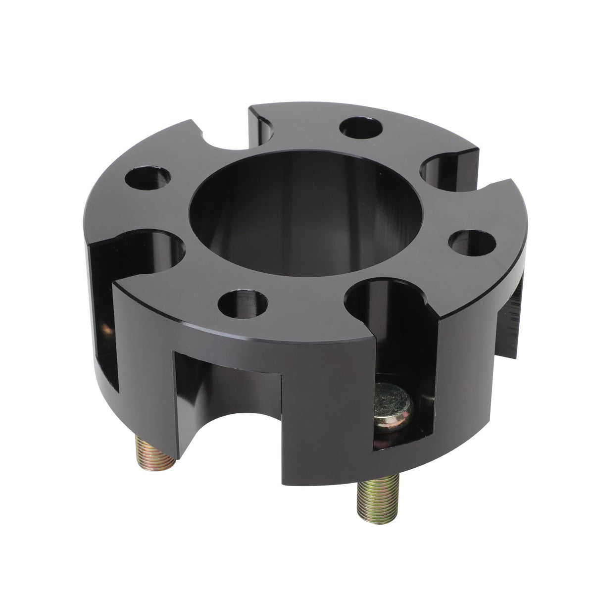 Roykaw golf spacer caliper-clearance close-up demonstrating improved caliper clearance