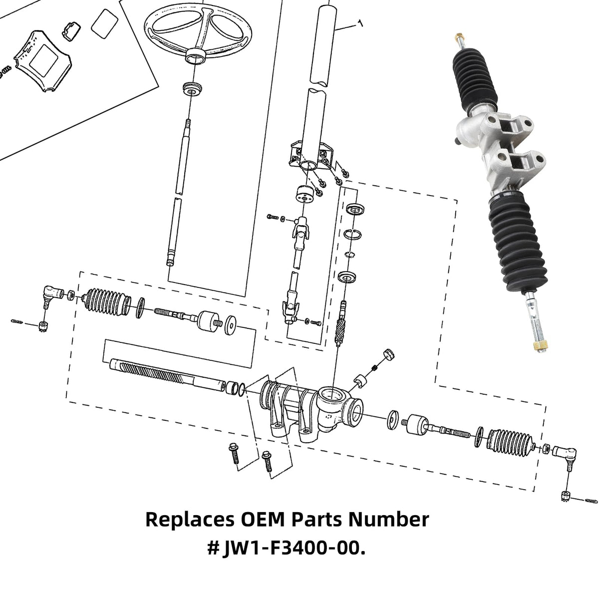 Roykaw greased tie rod ends for smooth operation.