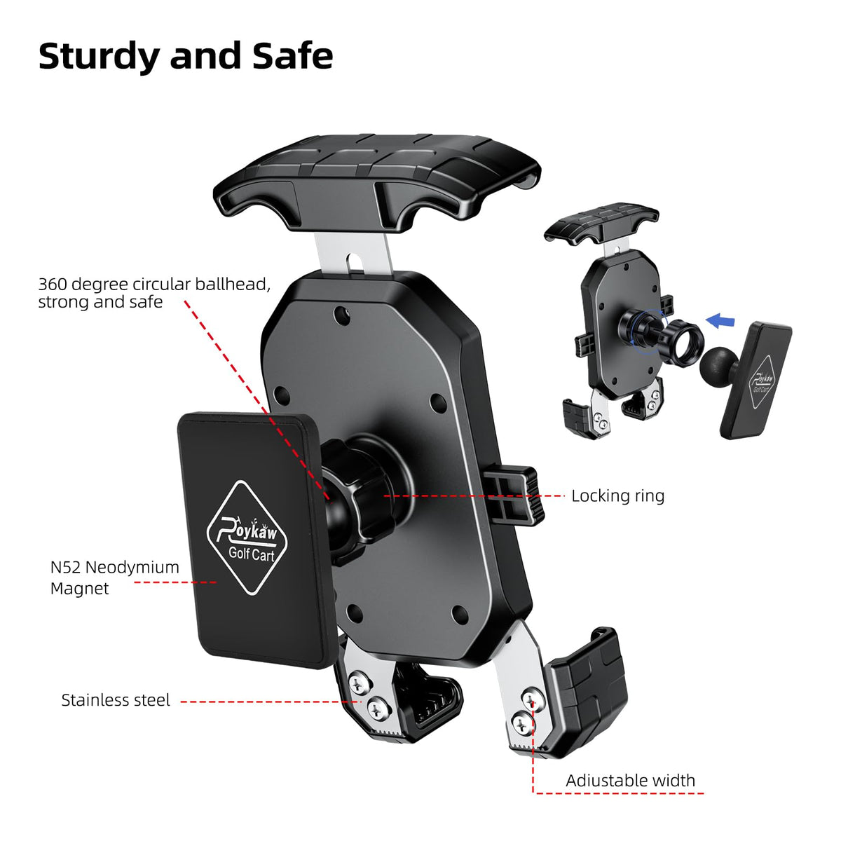 Roykaw suitable for gym equipment and metal cabinets beyond golf carts.