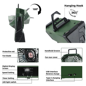 Roykaw portable handle for effortless carrying during travel.