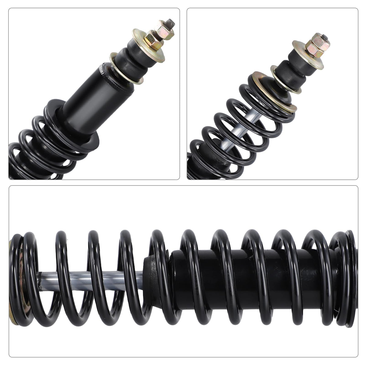 Roykaw heavy-duty coil-over shocks close-up showing durability.