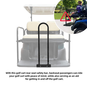 Roykaw heavy-duty metal rail ensures a sturdy handhold.