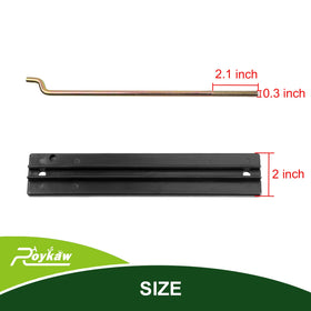 Roykaw hold-down plate measures 10.3 inches for proper fit.