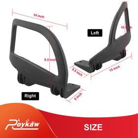 Roykaw includes eight screws for quick installation on EZGO RXV