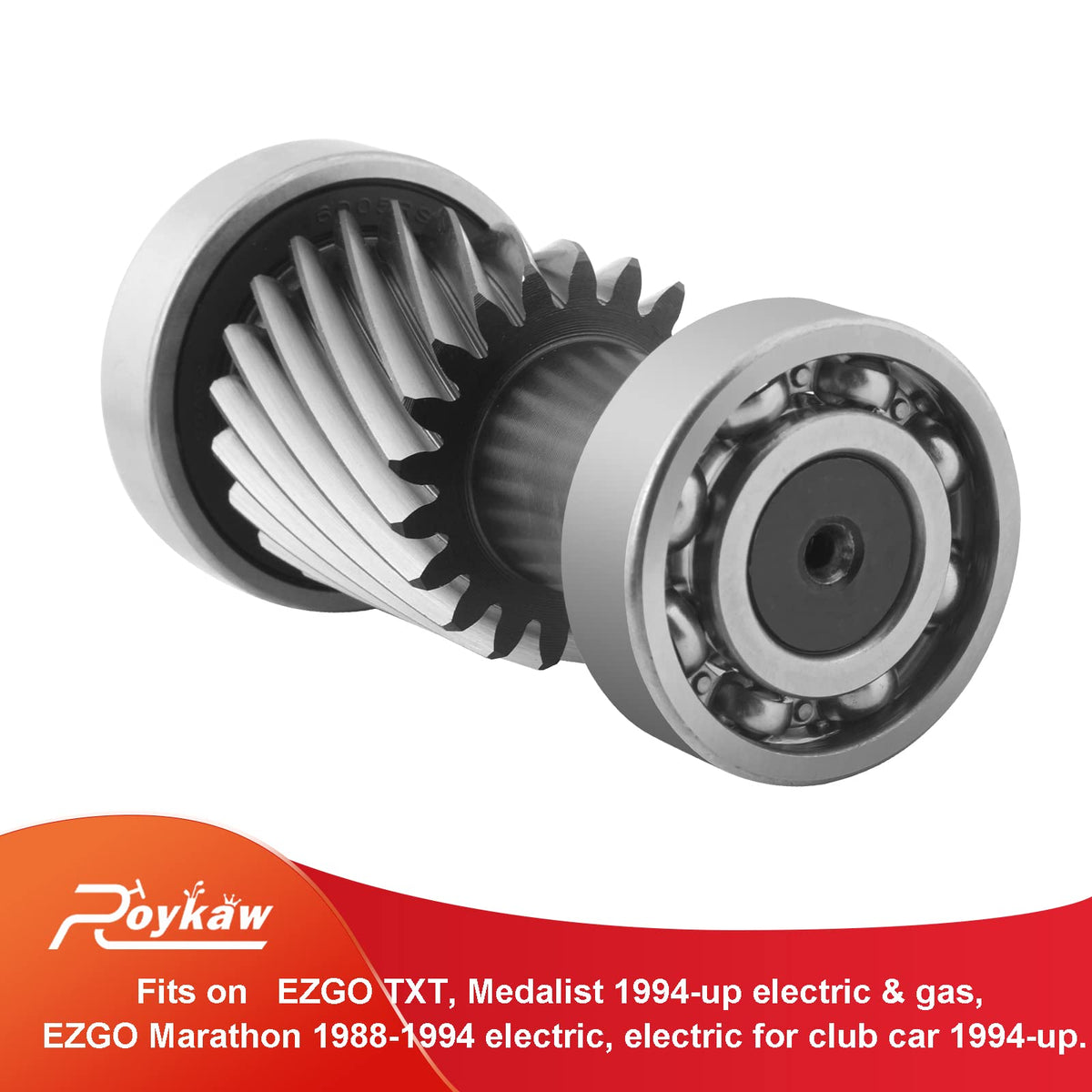 Roykaw 21-tooth shaft aligns gears for quieter, smoother acceleration.