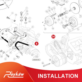 Roykaw installation guide scene shows step by step setup.