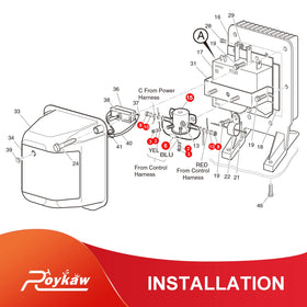 Roykaw installation guide image showing step-by-step setup.
