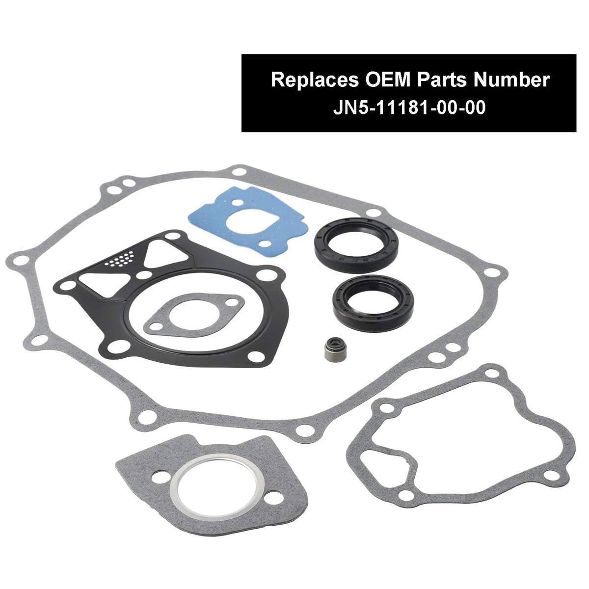 Roykaw intake gasket carb-side view emphasizes compatibility with carburetor fittings.