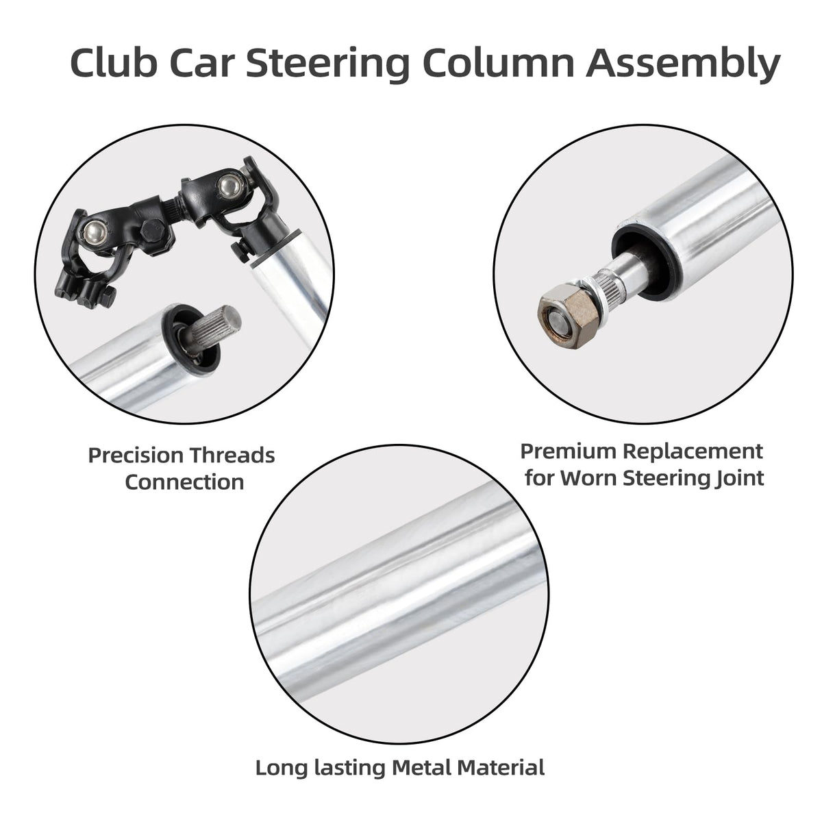 Roykaw intermediate steering shaft joint provides smooth, reliable pivot for 1992-up Club Car.
