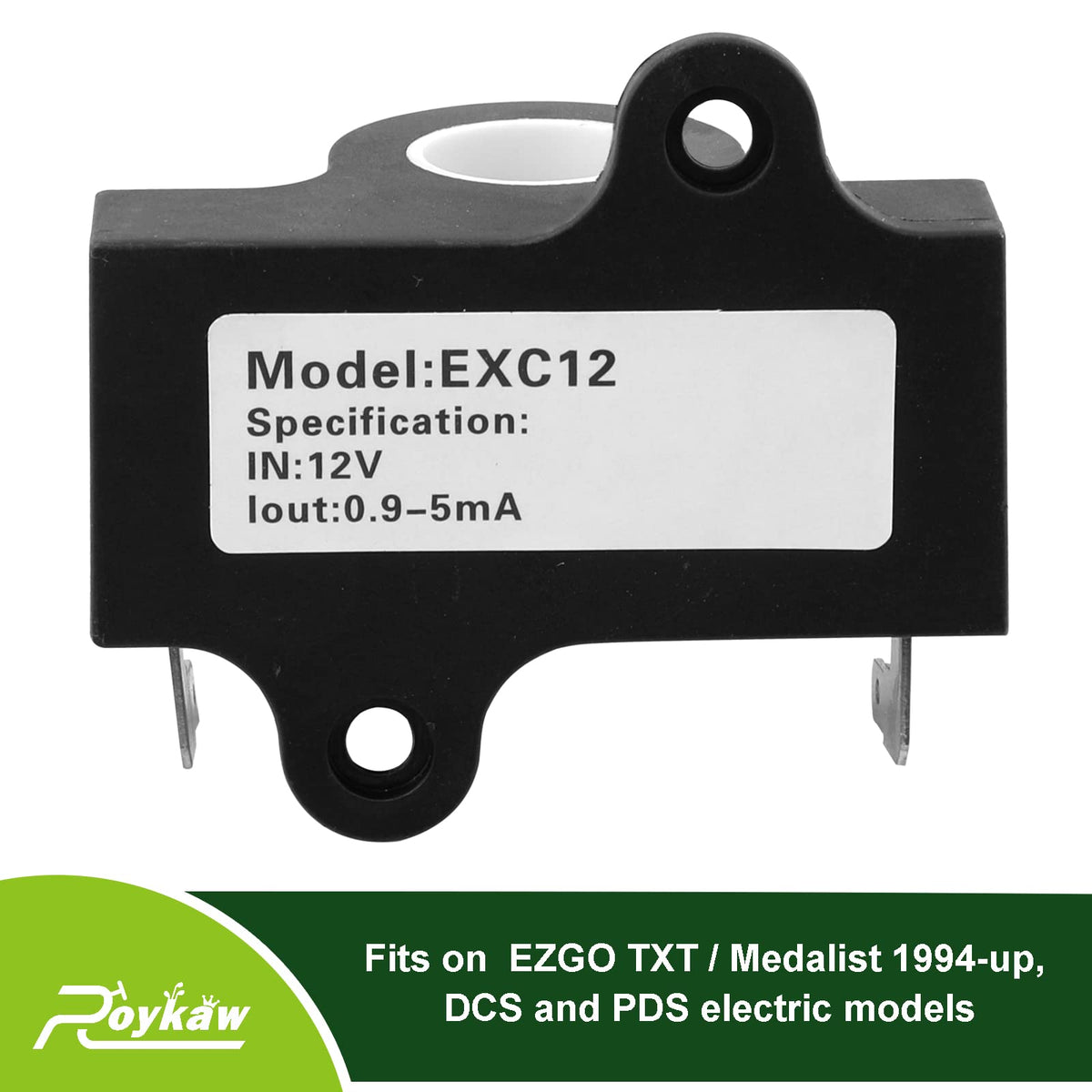 Roykaw ITS inductive throttle sensor rear view for EZGO TXT.