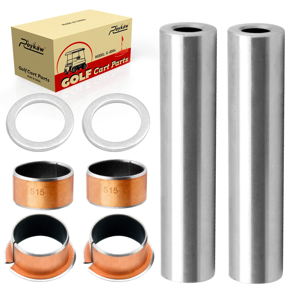 Roykaw king pin kit front axle for EZGO RXV improves steering stability.