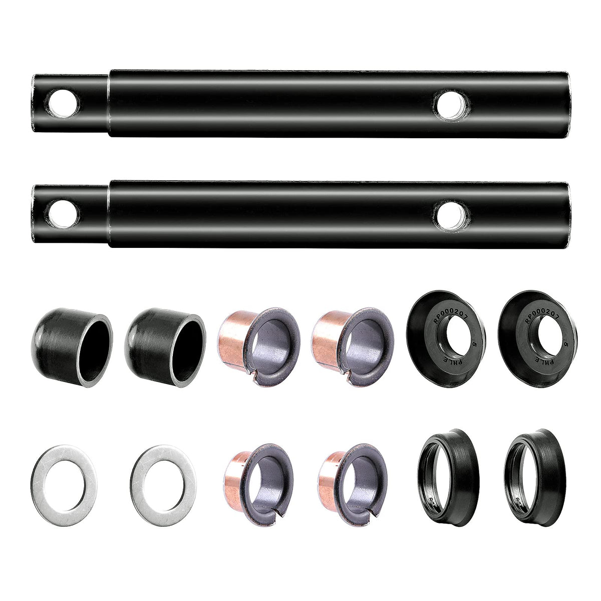 Roykaw king pin bushing kit installed on a golf cart for improved steering feel