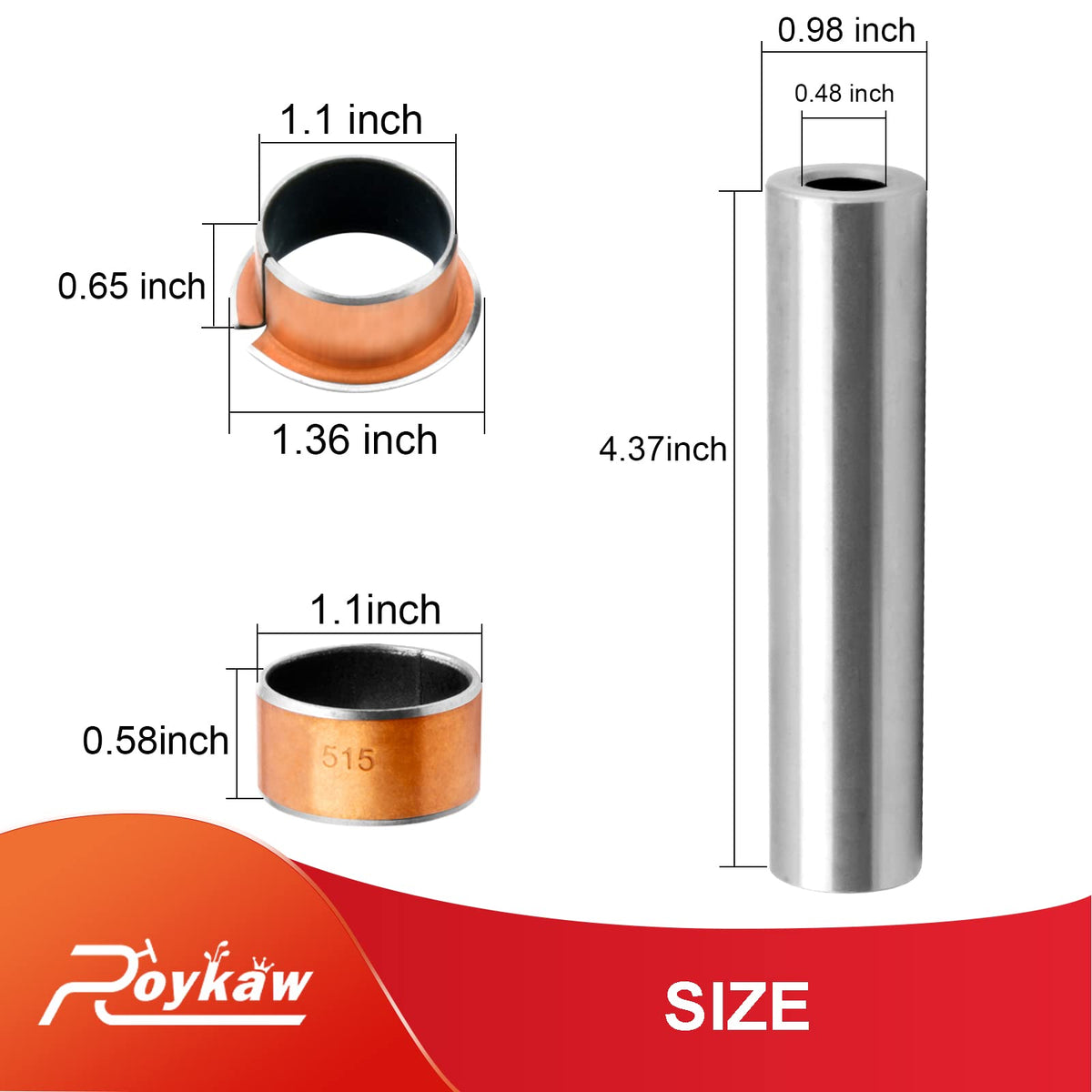Roykaw lower bushing component detail for precise spindle fit.