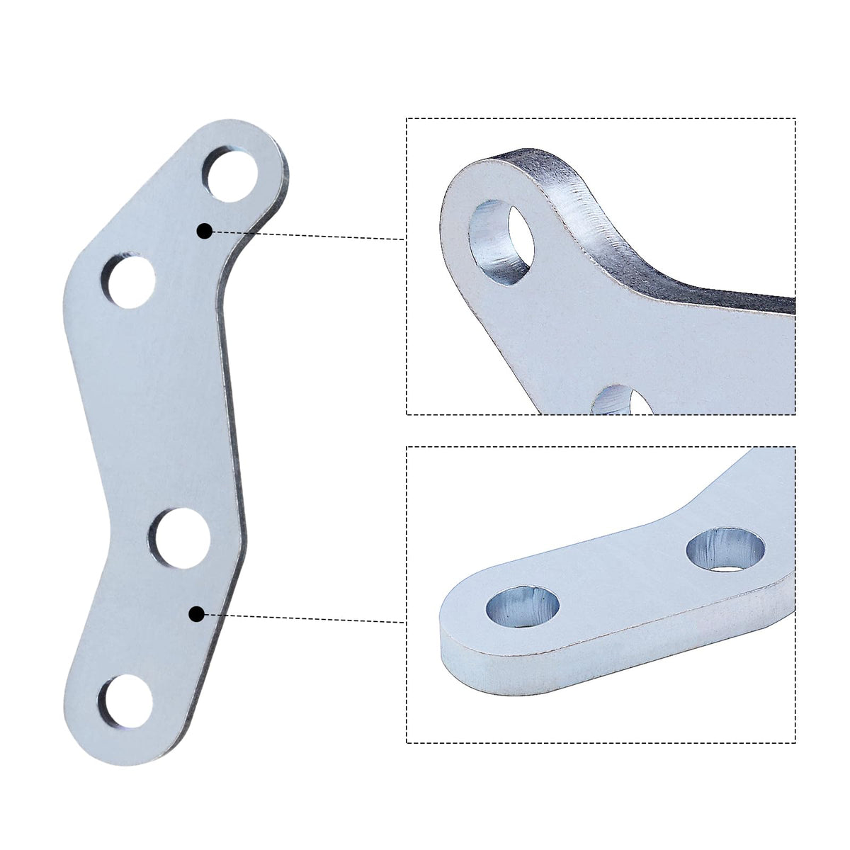Roykaw knuckle arm installation step 2 shows securing with hardware