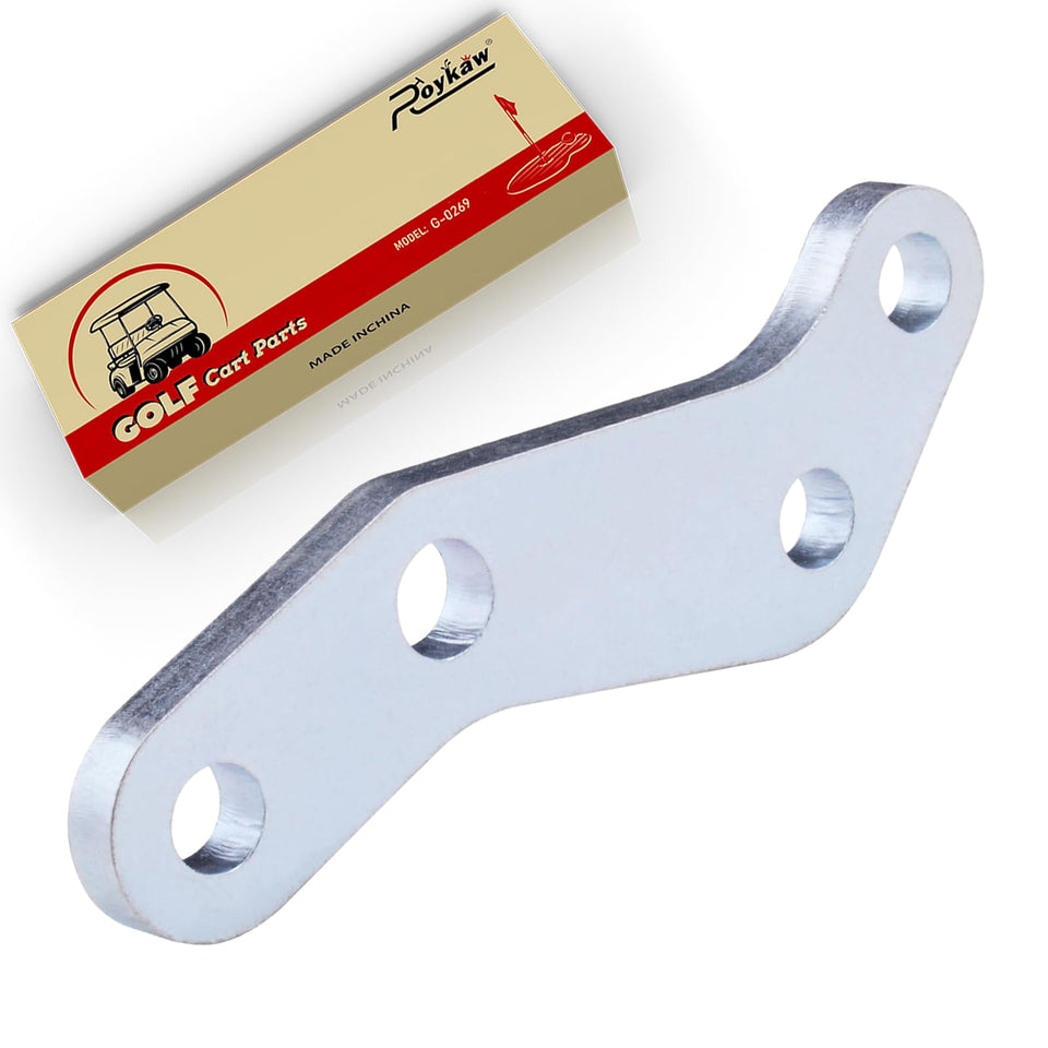 Roykaw knuckle arm on Yamaha G29 driver side improves steering control.