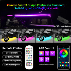 Roykaw music-sync LED strip changing with the beat for outdoor socials