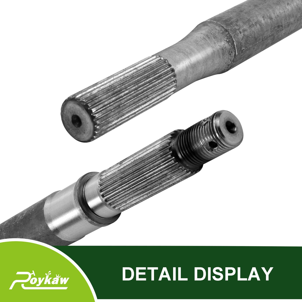 Roykaw axle length 23-7/8in shown for precise replacement fit.