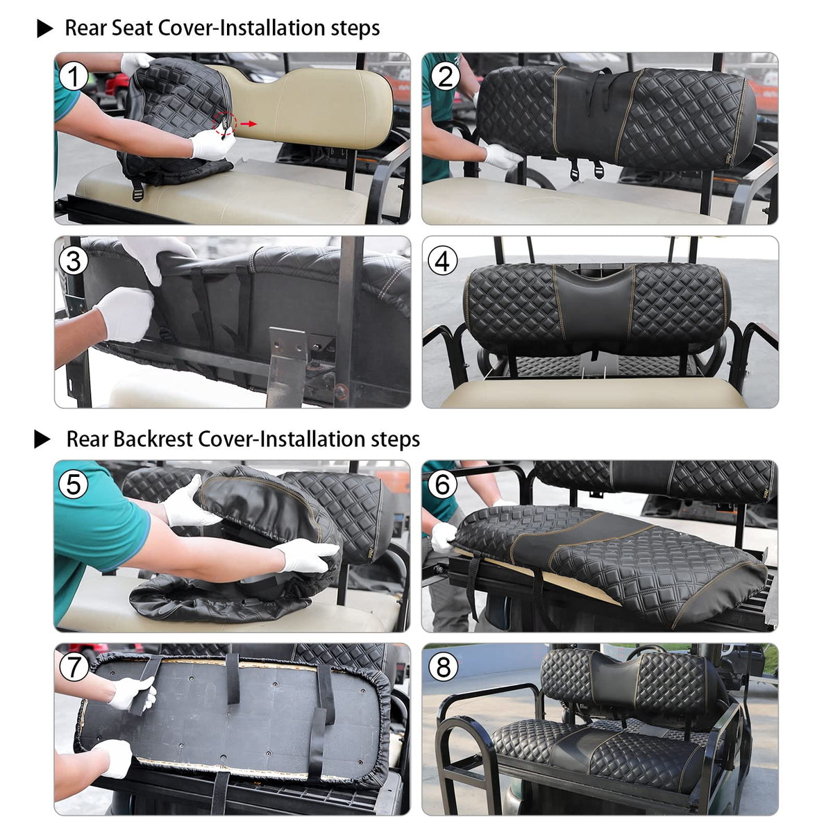 Roykaw rear-seat kit includes bottom and backrest covers.